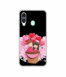 Amazon Brand - Solimo Designer Boy and Girl UV Printed Soft Back Case Mobile Cover for Samsung Galaxy M40