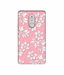 Amazon Brand - Solimo Designer White Flower Pattern 3D Printed Hard Back Case Mobile Cover for Lenovo K6 Note