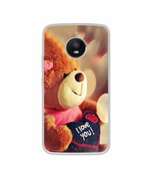 Amazon Brand - Solimo Designer Teddy Bear UV Printed Soft Back Case Mobile Cover for Motorola Moto E4 Plus