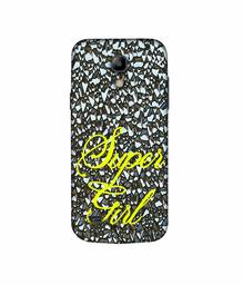 Amazon Brand - Solimo Designer Super Girl On Foil 3D Printed Hard Back Case Mobile Cover for Samsung Galaxy S4 Mini