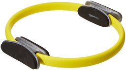 AmazonBasics Pilates Fitness Resistance Training Magic Circle Ring - 14 Inch, Yellow