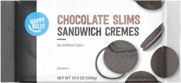 Amazon Brand - Happy Belly Chocolate Slims Sandwich Crèmes Cookies, 10.9 oz