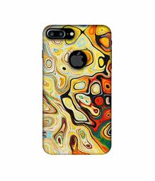 Amazon Brand - Solimo Designer Multicolor Smash Paint 3D Printed Hard Back Case Mobile Cover for Apple iPhone 7 Plus (Logo Cut)