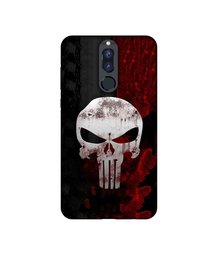 Amazon Brand - Solimo Designer Punisher Skull UV Printed Soft Back Case Mobile Cover for Huawei Honor 9i