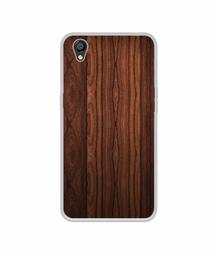 Amazon Brand - Solimo Designer Wooden Texture UV Printed Soft Back Case Mobile Cover for Oppo A37