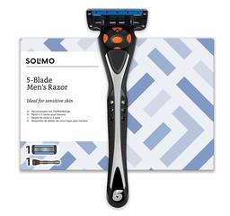 Amazon Brand - Solimo Male 5 blade men's razor