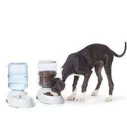 AmazonBasics Food & Water Feeder, Large