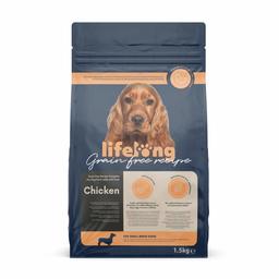 Amazon Brand  Lifelong Complete Food for Medium-Sized Dogs and Large Breeds, with Cereal-Free Formula, beige