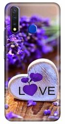 Amazon Brand - Solimo Designer Floral Bluebell Love 3D Printed Hard Back Case Mobile Cover for Vivo Y19 / Vivo U20