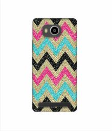 Amazon Brand - Solimo Designer Sparkle Zik Zak Texture 3D Printed Hard Back Case Mobile Cover for Lenovo A7700