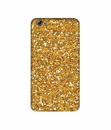 Amazon Brand - Solimo Designer Golden Sparkle 3D Printed Hard Back Case Mobile Cover for Vivo Y66