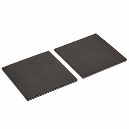 AmazonBasics Lot de 8 patins pour meubles en caoutchouc, 10 x 10 x 0.95 cm, Noir