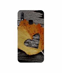 Amazon Brand - Solimo Designer Leaf with Heart Cut 3D Printed Hard Back Case Mobile Cover for Vivo Y95