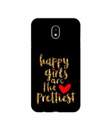 Amazon Brand - Solimo Designer Happy Girls are The Prettiest UV Printed Soft Back Case Mobile Cover for Samsung Galaxy J7 Pro