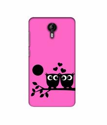 Amazon Brand - Solimo Designer Love Birds Vector 3D Printed Hard Back Case Mobile Cover for Micromax Canvas Nitro 4G E455