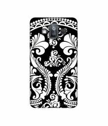 Amazon Brand - Solimo Designer Round White Rangoli 3D Printed Hard Back Case Mobile Cover for Samsung Galaxy J7 Duo