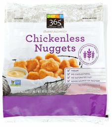 365 Everyday Value, Breaded Chickenless Nuggets, 10 oz, (Frozen)