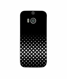 Amazon Brand - Solimo Designer Small Squre Pattern 3D Printed Hard Back Case Mobile Cover for HTC One M8