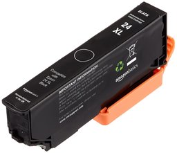 AmazonBasics - Cartuccia rigenerata di inchiostro per Epson 24XL nero