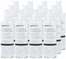 AmazonBasics - Detergente liquido per cancellatura a secco su lavagne bianche, confezione da 12 pezzi, 250 ml