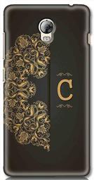 Amazon Brand - Solimo Designer Black Pattern Alphabet-C 3D Printed Hard Back Case Mobile Cover for Lenovo Vibe P1