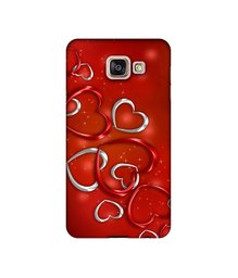 Amazon Brand - Solimo Designer Hearts UV Printed Soft Back Case Mobile Cover for Samsung Galaxy A7 (2016)