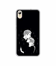 Amazon Brand - Solimo Designer Couples Standing in Rain UV Printed Soft Back Case Mobile Cover for Tecno i3 Pro