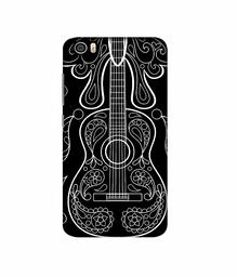 Amazon Brand - Solimo Designer White Gitar On Black 3D Printed Hard Back Case Mobile Cover for Xiaomi Mi 5