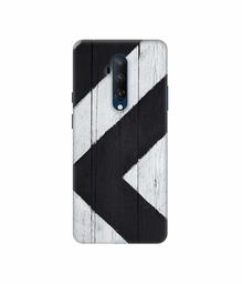 Amazon Brand - Solimo Designer Black Paint Texture on Wood 3D Printed Hard Back Case Mobile Cover for OnePlus 7T Pro