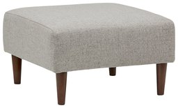 Amazon Brand – Rivet Ava Mid-Century Modern Upholstered Ottoman, 25.6