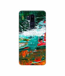 Amazon Brand - Solimo Designer Multicolor Glass Color 3D Printed Hard Back Case Mobile Cover for LG G7 ThinQ