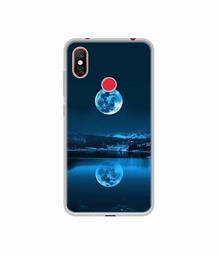 Amazon Brand - Solimo Designer Moon Pattern Print UV Printed Soft Back Case Mobile Cover for Redmi Note 6 Pro