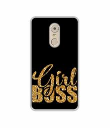 Amazon Brand - Solimo Designer Sparkle Girl Boss UV Printed Soft Back Case Mobile Cover for Lenovo K6 Note