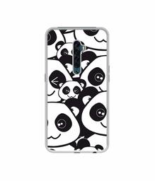 Amazon Brand - Solimo Designer Panda Texture UV Printed Soft Back Case Mobile Cover for Oppo Reno2