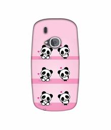 Amazon Brand - Solimo Designer Panda Pattern 3D Printed Hard Back Case Mobile Cover for Nokia 3310