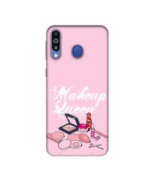 Amazon Brand - Solimo Designer Makeup Queen 3D Printed Hard Back Case Mobile Cover for Samsung Galaxy M21