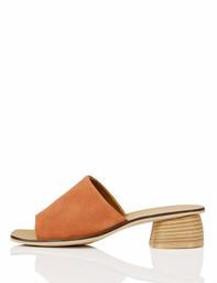 find. Soft Leather Mule - Sandalias con Punta Abierta Mujer