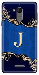 Amazon Brand - Solimo Designer Blue Pattern Alphabet-J 3D Printed Hard Back Case Mobile Cover for Coolpad Note 5