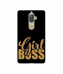 Amazon Brand - Solimo Designer Sparkle Girl Boss UV Printed Soft Back Case Mobile Cover for Lenovo K8 Plus