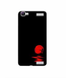 Amazon Brand - Solimo Designer Red Moon 3D Printed Hard Back Case Mobile Cover for Vivo V1 Max