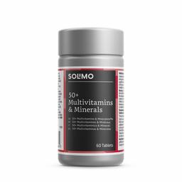 Marchio Amazon- Solimo Premium 50+ Integratore alimentare multivitaminico e di minerali, 60 compresse