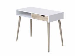 Amazon Brand - Movian Havel 1-Drawer Desk with Storage Compartment, 50 x 100 x 75cm, White