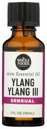 Whole Foods Market, 100% Essential Oil Ylang Ylang III, 1 oz