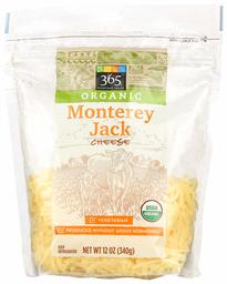 365 Everyday Value, Organic Monterey Jack Cheese, Shredded, 12 oz