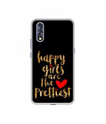 Amazon Brand - Solimo Designer Happy Girls are The Prettiest UV Printed Soft Back Case Mobile Cover for Vivo Z1x