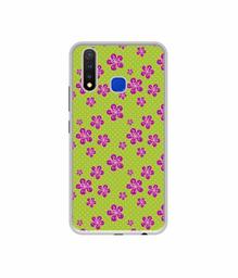 Amazon Brand - Solimo Designer Pink Flower Patterns UV Printed Soft Back Case Mobile Cover for Vivo U20