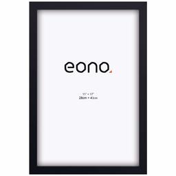 Eono Picture Frames Made of Solid Wood, Black, 28 x 43 cm