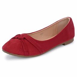 Flavia Women's Maroon Ballet Flats-8 UK (39 EU) (9 US) (FK/WQ0020/MRN)