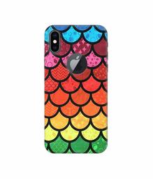 Amazon Brand - Solimo Designer Multicolor Pattern 3D Printed Hard Back Case Mobile Cover for Apple iPhone Xs Max (Logo Cut)