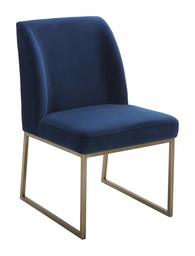 Amazon Brand – Rivet Contemporary Brass-Framed Dining Chair, 34